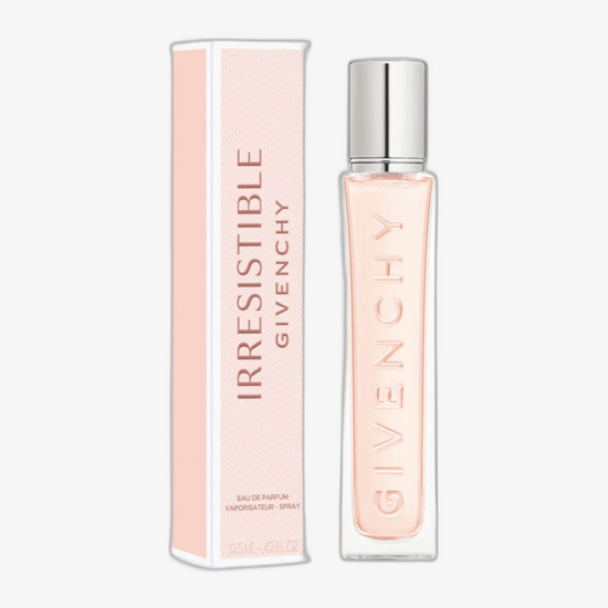Close-up of the elegant Givenchy Irresistible EDP bottle