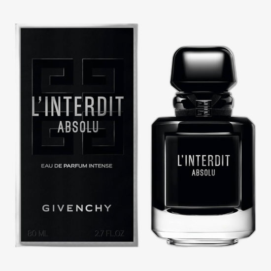 Оригинальная упаковка Givenchy L'Interdit EDP Intense — универсальный характер Элегантный флакон Givenchy L'Interdit EDP Intense, насыщенный унисекс аромат