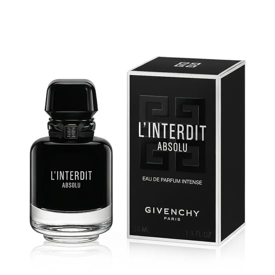 Original packaging of Givenchy L'Interdit Absolu EDP Intense Elegant bottle of Givenchy L'Interdit Absolu EDP Intense