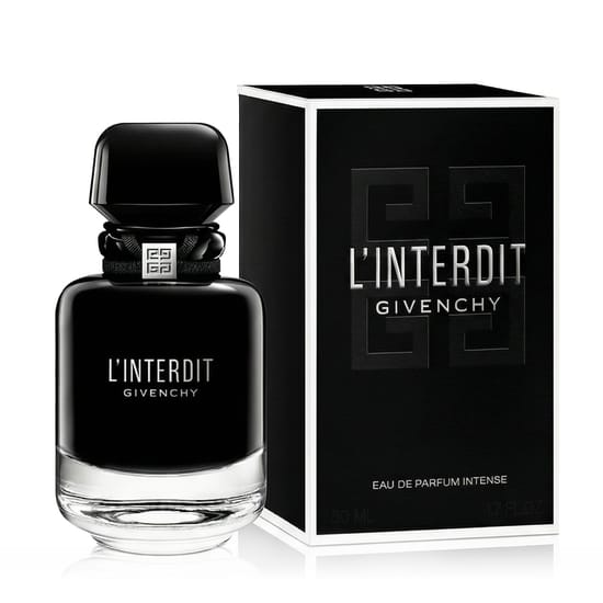 Оригинальная упаковка Givenchy L'Interdit EDP Intense — универсальный характер Элегантный флакон Givenchy L'Interdit EDP Intense, насыщенный унисекс аромат