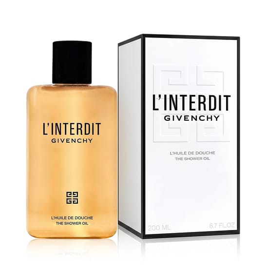 Luxurious Givenchy L'Interdit EDP Shower Oil Bottle