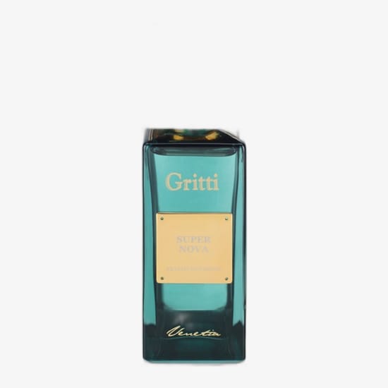 Close-up of Gritti Super Nova EP perfume bottle