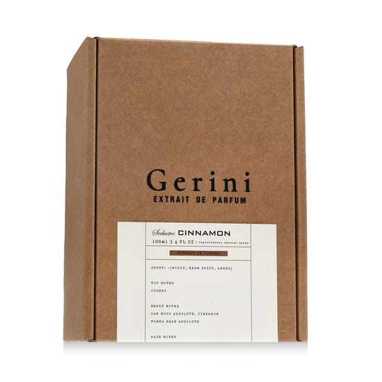Elegant bottle of gerini seductive cinnamon ep close-up