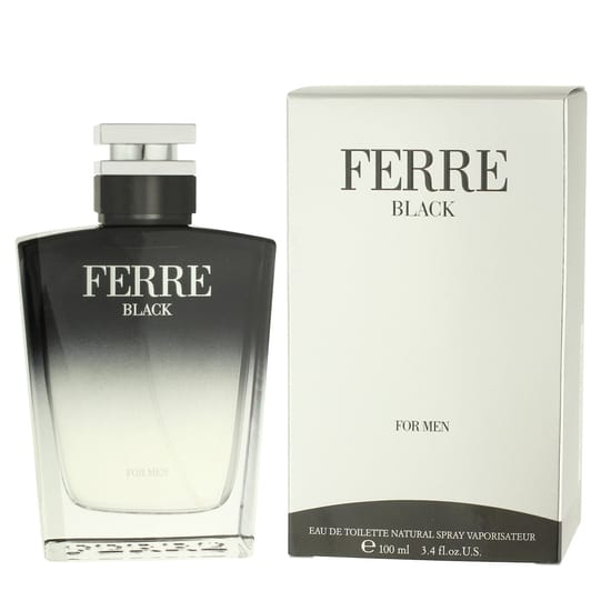 Original packaging of Gianfranco Ferré Ferre Black EDT Bottle of Gianfranco Ferré Ferre Black EDT fragrance