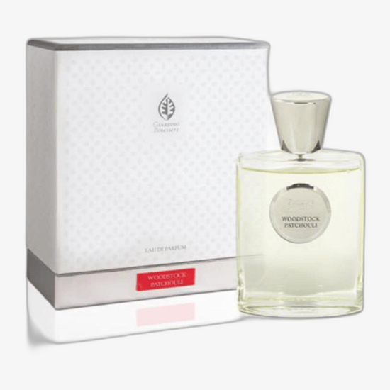 Бутылка Giardino Benessere Woodstock Patchouli EDP крупным планом