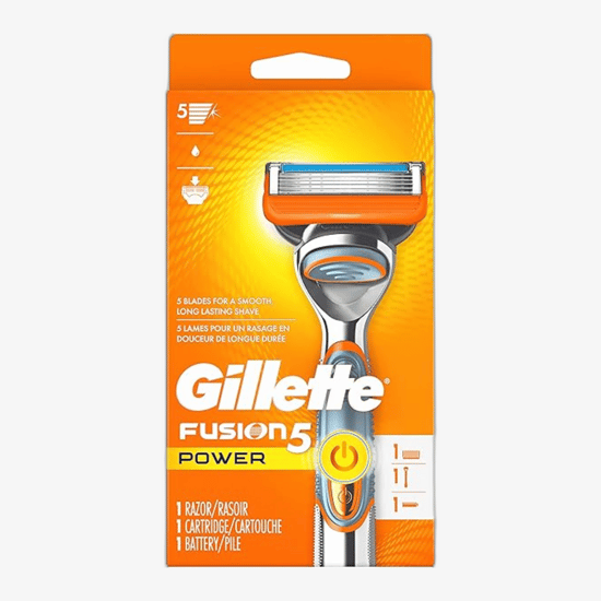 Set of 8 Gillette Fusion 5 disposable shaving razors displayed together