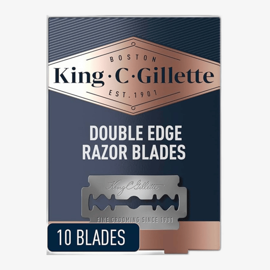 Pack of Gillette King C. Double Edge Safety Razor Blades