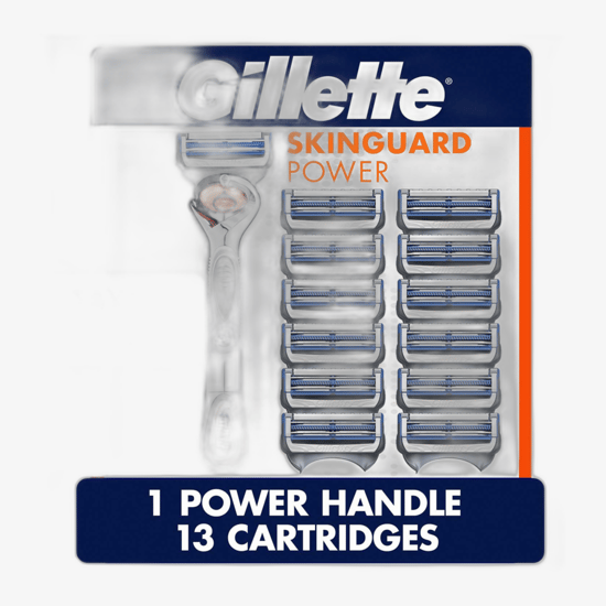 Gillette Skinguard Sensitive Flexball Power razor in packaging