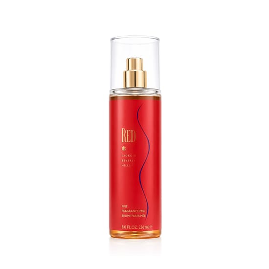 Бутылка Giorgio Beverly Hills Red Bodyspray крупным планом