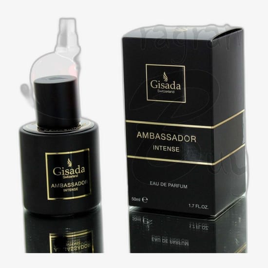 Gisada Ambassador Intense EDP elegantne ja moodne pudel