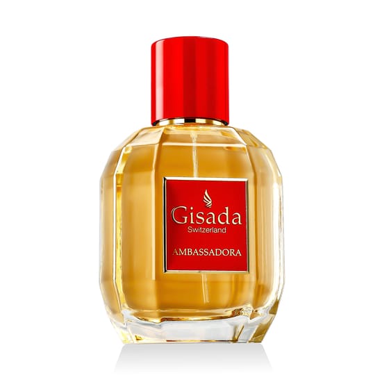 Оригинальная упаковка Gisada Ambassadora EDP Бутылка Gisada Ambassadora EDP вблизи