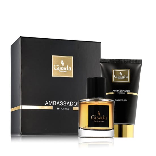 Gisada Ambassador Men Eau de Parfum and Shower Gel Packaging Gisada Ambassador Men Eau de Parfum and Shower Gel Set