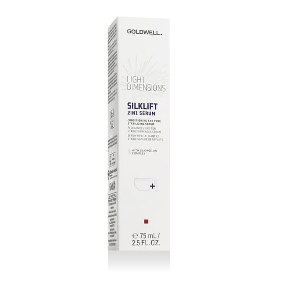 Goldwell Silklift 2in1 Serum bottle providing lightweight nourishing care for hair