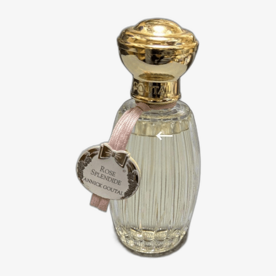 Goutal Rose Absolue EDP elegantse pudeli detailid