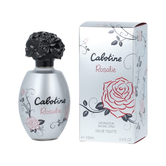 Original packaging of Grès Cabotine Rosalie EDT Close-up of bottle of Grès Cabotine Rosalie EDT