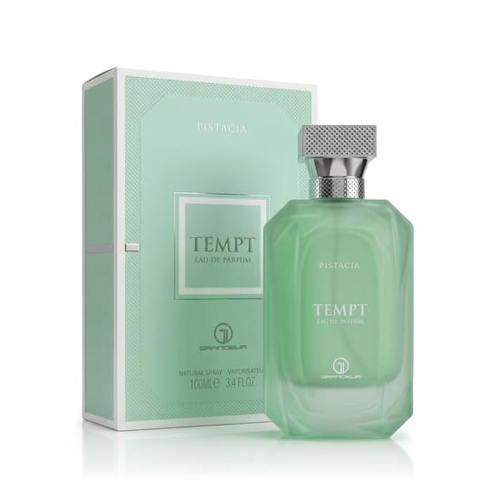 Elegant bottle of Grandeur Tempt Pistacia EDP