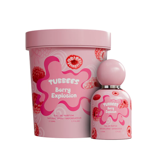 Бутылка аромата grandeur tubbees berry explosion edp вблизи