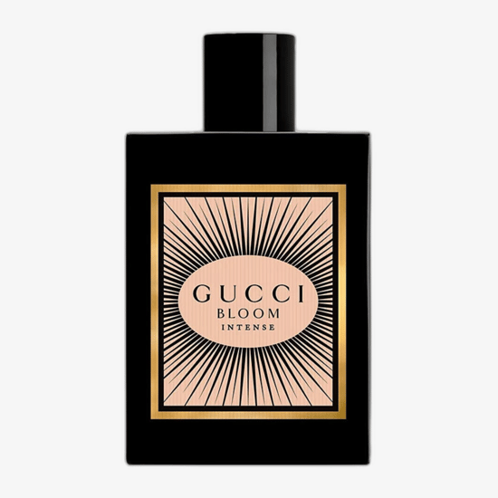 Original packaging of Gucci Bloom Intense EDP Intense sample Close-up of Gucci Bloom Intense EDP Intense sample spray