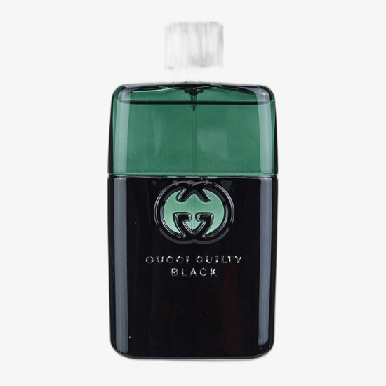 Close-up of Gucci Guilty Black Pour Homme EDT bottle
