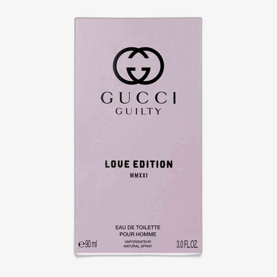 Elegant bottle of Gucci Guilty Love Edition MMXXI pour Homme EDT