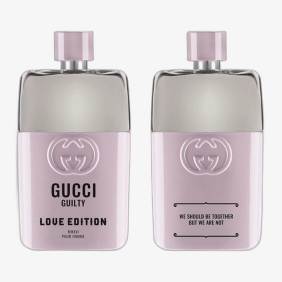 Elegant bottle of Gucci Guilty Love Edition Pour Homme