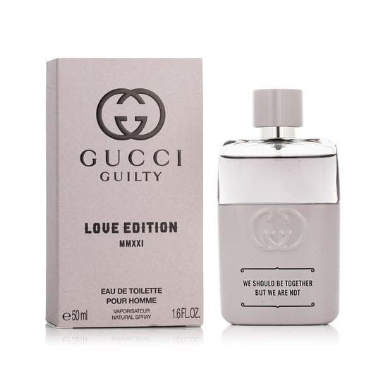 Elegant bottle of Gucci Guilty Pour Homme Love Edition MMXXI EDT