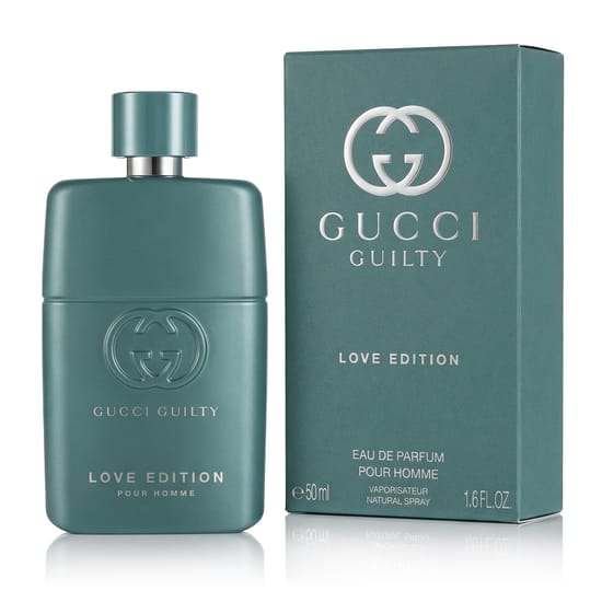Elegant bottle of Gucci Guilty Love Edition Pour Homme Eau De Parfum 50 ml