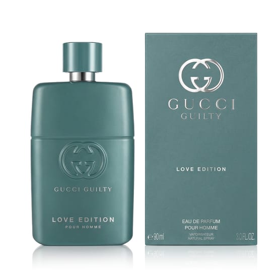 Elegant bottle of Gucci Guilty Love Edition Pour Homme