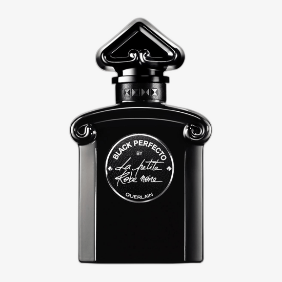 Elegant bottle of Guerlain Black Perfecto by La Petite Robe Noire EDP Floral