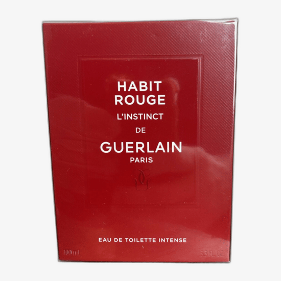 Guerlain Habit Rouge L'Instinct EDT Intense pakend Avatud pudel Guerlain Habit Rouge L'Instinct EDT Intense