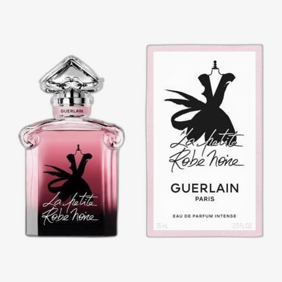 Guerlain La Petite Robe Noire EDP Intense lõhnapakendi pildistus Guerlain La Petite Robe Noire EDP Intense lõhnapudeli kujutis