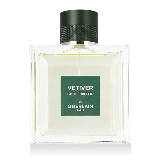Guerlain Vetiver EDT originaalpudel ja pakend Guerlain Vetiver EDT elegantne pudel lähedalt pildistatuna