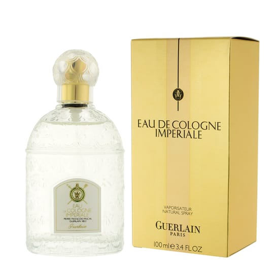 Bottle of Guerlain Imperiale EDT with minimalist design, reflecting classic unisex fragrance style