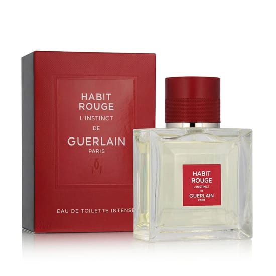Guerlain Habit Rouge L'Instinct EDT Intense pakend Avatud pudel Guerlain Habit Rouge L'Instinct EDT Intense