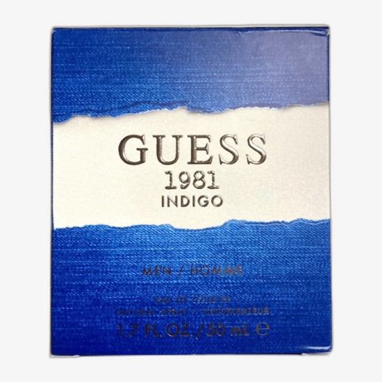 Bottle close-up of Guess 1981 Indigo for Men EDT