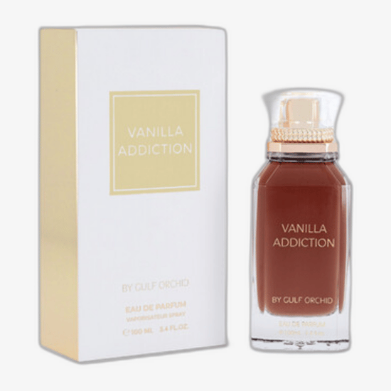 Фотография бутылки Gulf Orchid Vanilla Addiction EDP крупным планом