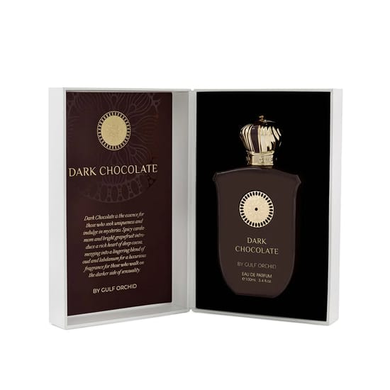 Elegant bottle of Gulf Orchid Dark Chocolate EDP