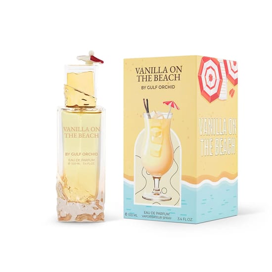 Elegant bottle of gulf orchid vanilla on the beach edp