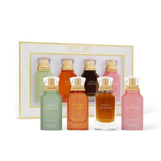 Подарочный набор Gulf Orchid Flirt Edition EDP 4 x 30 мл, элегантно оформленный