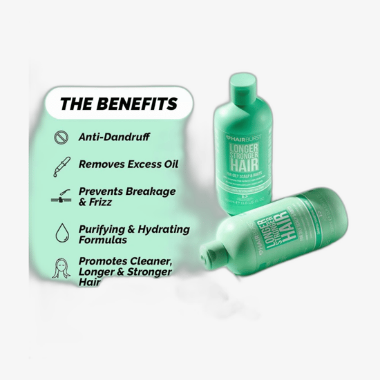 HAIRBURST Longer Stronger Hair šampoon pudel rasusele peanahale