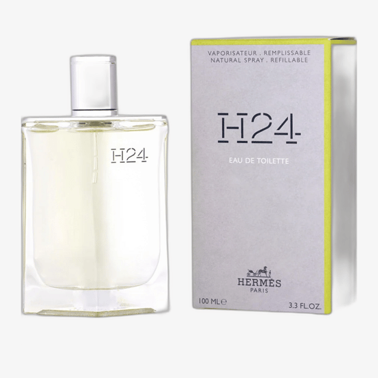 Close-up view of Hermès H24 EDP unpacked bottle