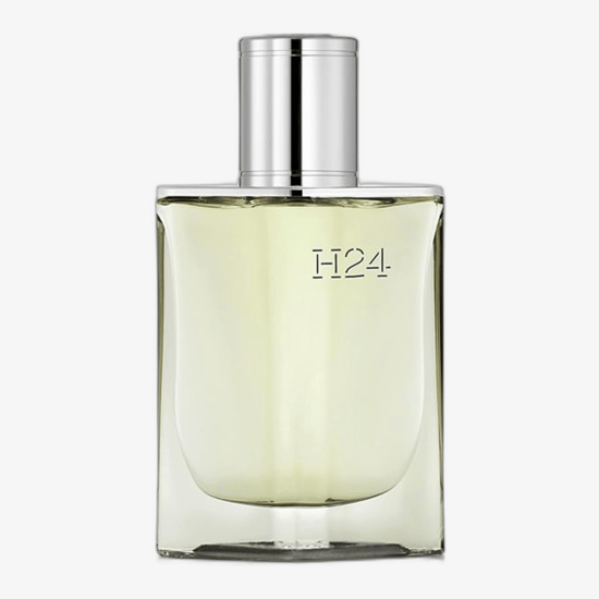 Elegant packaging of hermès h24 herbes vives edp