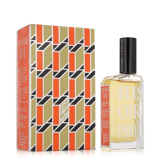Elegant bottle of histoires de parfums ambre 114 edp