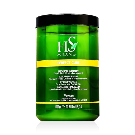 HS MILANO Perfect Curl Hydrating Mask 1000 мл, упаковка маски для локонов