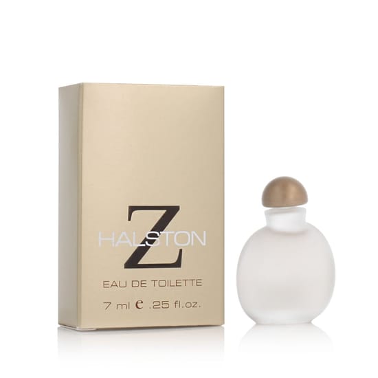 Halston Z EDT Miniature originaalpakend Halston Z EDT Miniature pudeli lähivõte
