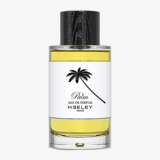 Close-up of Heeley Palm EDP perfume bottle