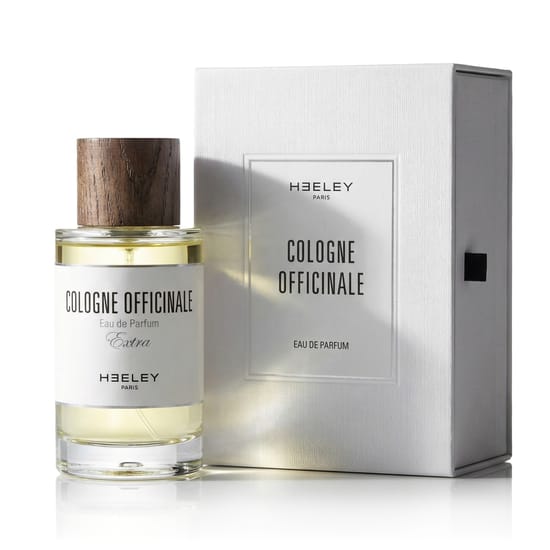 Original packaging of Heeley Cologne Officinale EDP Close-up of Heeley Cologne Officinale EDP bottle