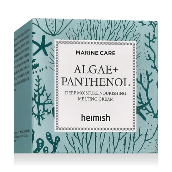 Heimish Marine Care Algae-Panthenol kreemi originaalpakendi detail Heimish Marine Care Algae-Panthenol kreem – lähedalt vaadeldav niisutava tekstuuri detail