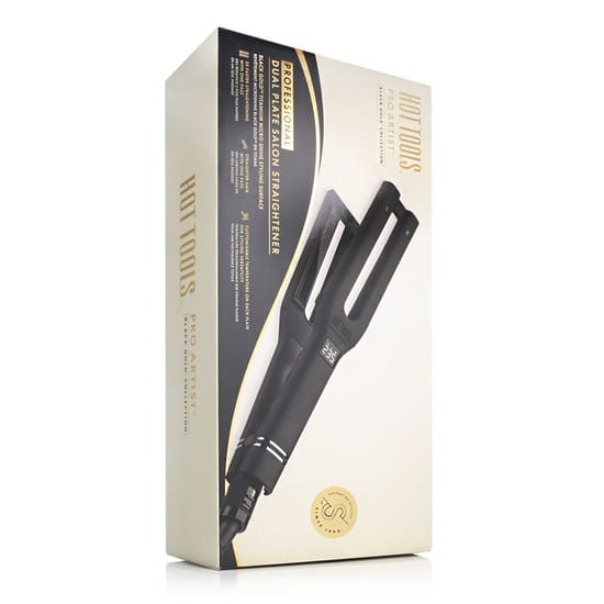 Выпрямитель Hot Tools Pro Artist Black Gold Collection Dual Plate Salon с шелковой повязкой