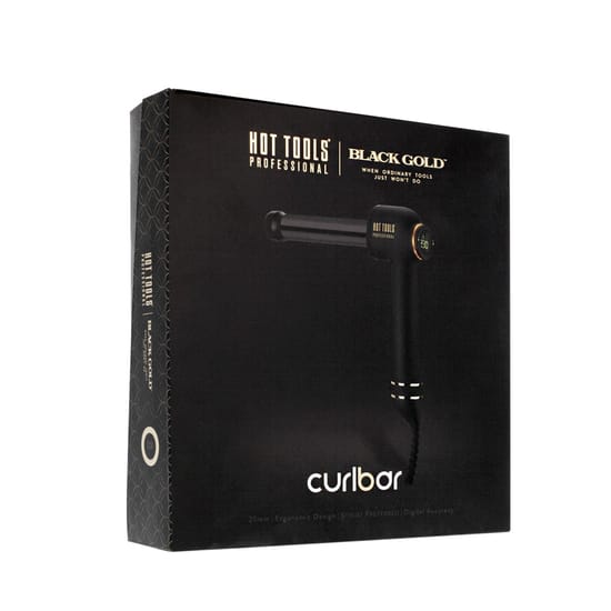 Chic Hot Tools CurlBar Black Gold 25 mm for styling Hot Tools CurlBar Black Gold 25 mm in action